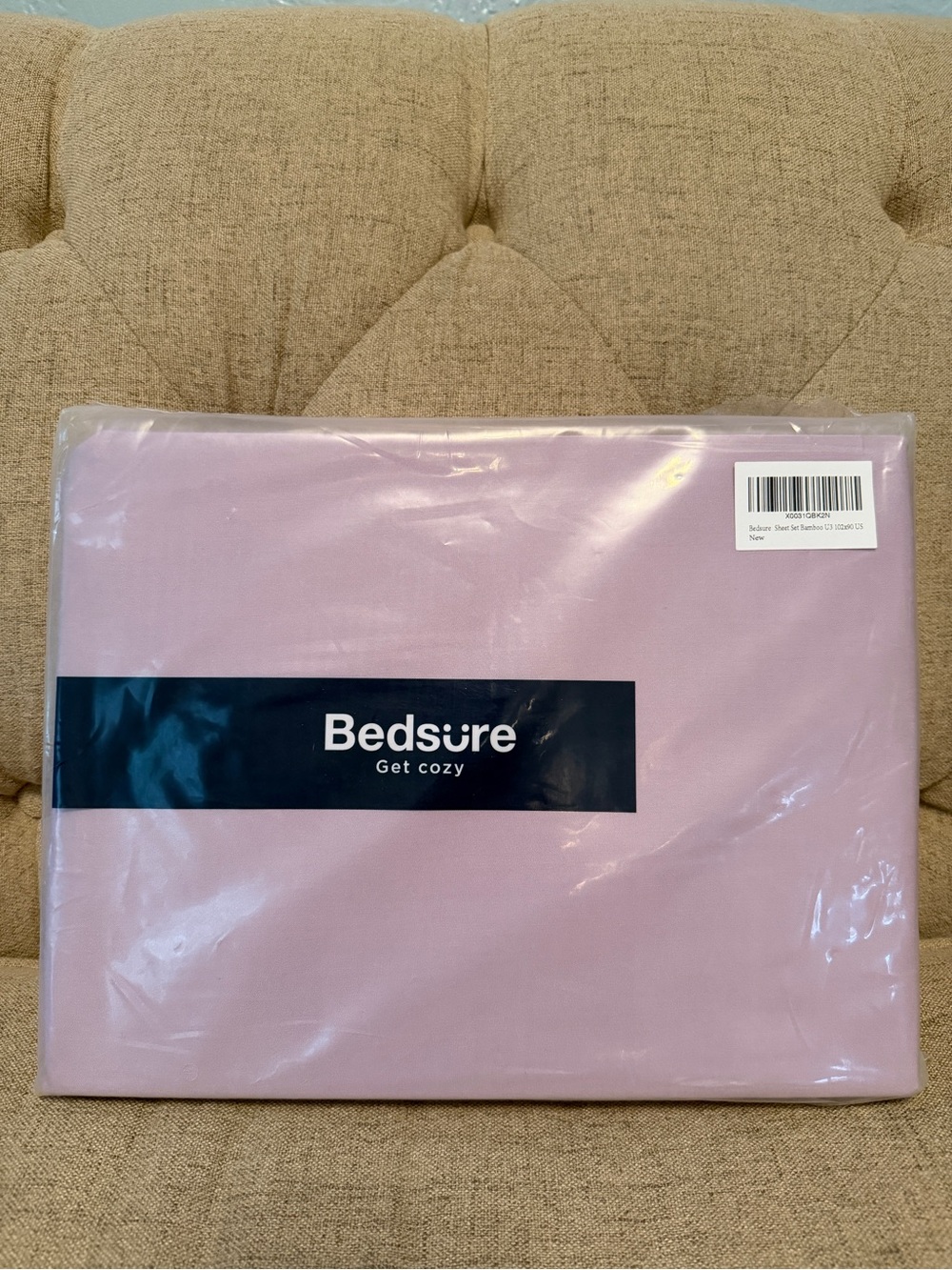 NWT Bedsure Bamboo Sheet Set Queen Lavender Cooling Bedding